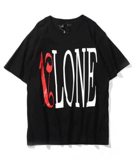 Vlone X Palm Angels T-shirt Red and Black